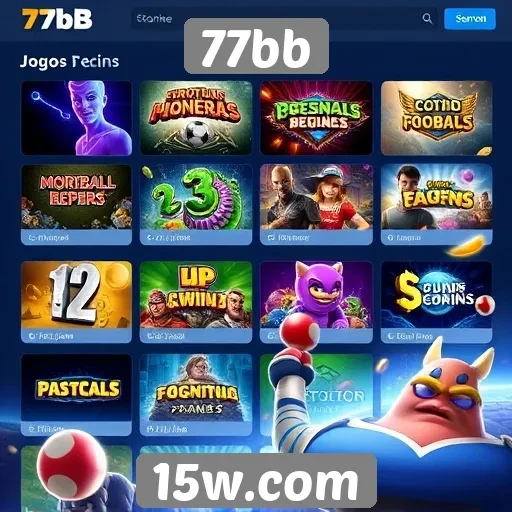 Jogos populares no site 77bb em destaque